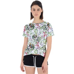 Green Flora Open Back Sport Tee by goljakoff