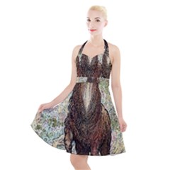 King Of The Forest - By Larenard Halter Party Swing Dress  by LaRenard