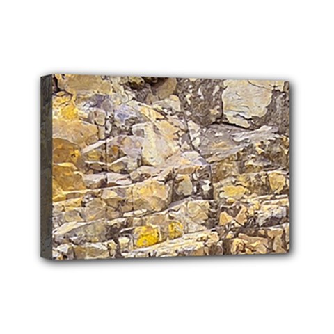 Rocky Texture Grunge Print Design Mini Canvas 7  X 5  (stretched) by dflcprintsclothing