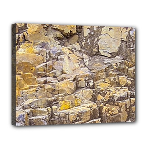 Rocky Texture Grunge Print Design Canvas 14  X 11  (stretched) by dflcprintsclothing