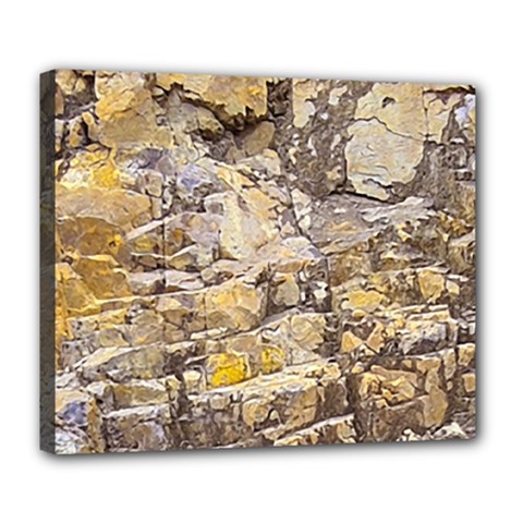 Rocky Texture Grunge Print Design Deluxe Canvas 24  X 20  (stretched) by dflcprintsclothing