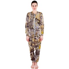 Rocky Texture Grunge Print Design Onepiece Jumpsuit (ladies)  by dflcprintsclothing