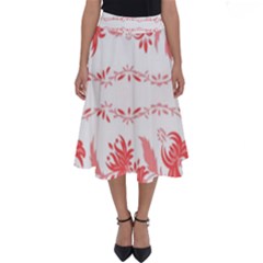 Folk Ornament Perfect Length Midi Skirt by Eskimos