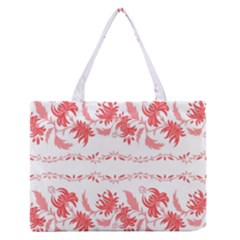 Folk Ornament Zipper Medium Tote Bag by Eskimos