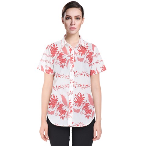 Folk Ornament Women s Short Sleeve Shirt by Eskimos