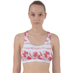 Folk Ornament Back Weave Sports Bra by Eskimos