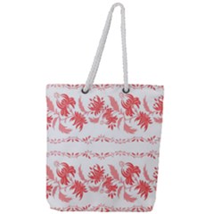 Folk Ornament Full Print Rope Handle Tote (large) by Eskimos