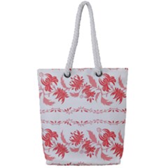 Folk Ornament Full Print Rope Handle Tote (small) by Eskimos