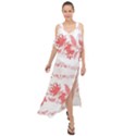 Folk ornament Maxi Chiffon Cover Up Dress View1