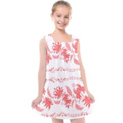 Folk Ornament Kids  Cross Back Dress