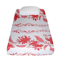 Folk Ornament Fitted Sheet (single Size) by Eskimos