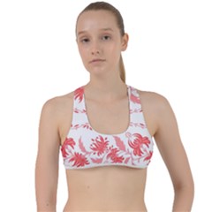 Folk Ornament Criss Cross Racerback Sports Bra by Eskimos