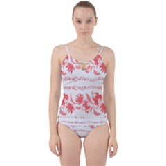 Folk Ornament Cut Out Top Tankini Set by Eskimos