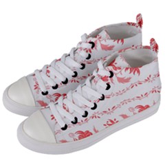 Folk Ornament Women s Mid-top Canvas Sneakers by Eskimos