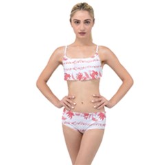 Folk Ornament Layered Top Bikini Set by Eskimos