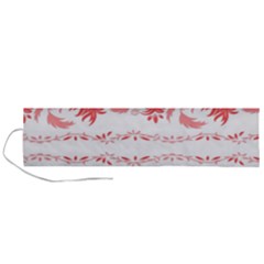 Folk Ornament Roll Up Canvas Pencil Holder (l) by Eskimos