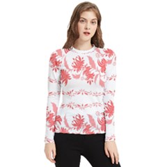 Folk Ornament Women s Long Sleeve Rash Guard