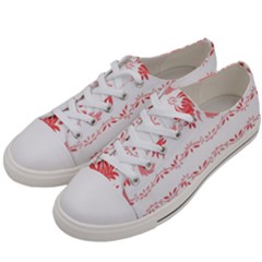 Folk Ornament Women s Low Top Canvas Sneakers