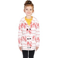 Folk Ornament Kids  Double Breasted Button Coat