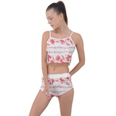 Folk Ornament Summer Cropped Co-ord Set by Eskimos