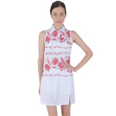 Folk Ornament Women s Sleeveless Polo Tee