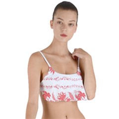 Folk Ornament Layered Top Bikini Top 