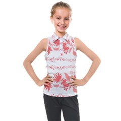 Folk Ornament Kids  Sleeveless Polo Tee