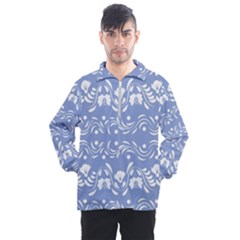 Blue White Ornament Men s Half Zip Pullover by Eskimos