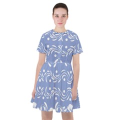 Blue White Ornament Sailor Dress by Eskimos