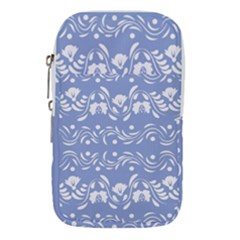 Blue White Ornament Waist Pouch (large) by Eskimos