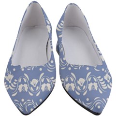 Blue White Ornament Women s Block Heels  by Eskimos