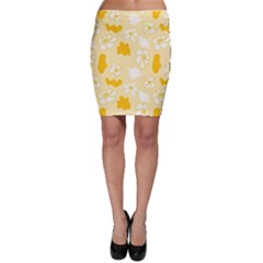 Abstract Daisy Bodycon Skirt by Eskimos