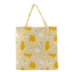 Abstract Daisy Grocery Tote Bag by Eskimos