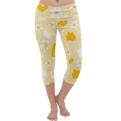 Abstract Daisy Capri Yoga Leggings by Eskimos