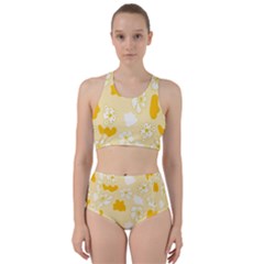 Abstract Daisy Racer Back Bikini Set by Eskimos