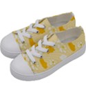 Abstract daisy Kids  Low Top Canvas Sneakers View2