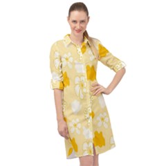 Abstract Daisy Long Sleeve Mini Shirt Dress by Eskimos