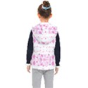 Pink flowers Kids  Hooded Puffer Vest View2