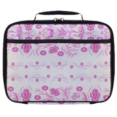 Pink Flowers Full Print Lunch Bag by Eskimos