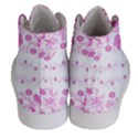 Pink flowers Women s Hi-Top Skate Sneakers View4