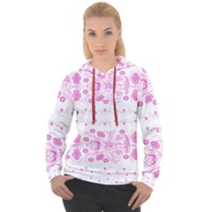 Pink Flowers Women s Overhead Hoodie by Eskimos