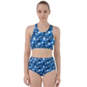 Star Hexagon Deep Blue Light Racer Back Bikini Set View1