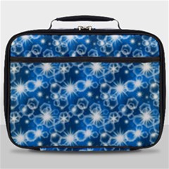 Star Hexagon Deep Blue Light Full Print Lunch Bag