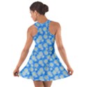 Hydrangea Blue Glitter Round Cotton Racerback Dress View2