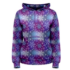 Snow Blue Purple Tulip Women s Pullover Hoodie by Dutashop