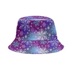 Snow Blue Purple Tulip Bucket Hat by Dutashop