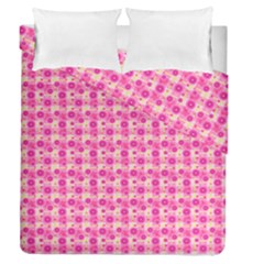 Heart Pink Duvet Cover Double Side (queen Size) by Dutashop