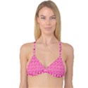 Heart Pink Reversible Tri Bikini Top View1