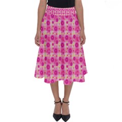 Heart Pink Perfect Length Midi Skirt by Dutashop