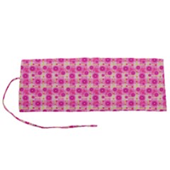 Heart Pink Roll Up Canvas Pencil Holder (s)